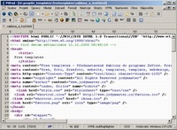 náhled na obrazovku - editace kódu v programu PSPad